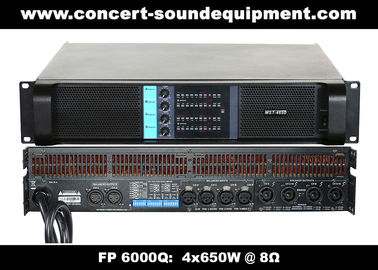 4 Channel Switch Mode Amplifier / 4x650W FP 6000Q For Stage Monitor And Small Line Array Speaker